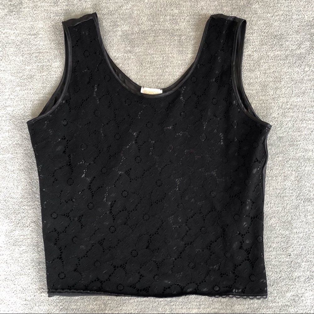 Escapades Black Satin/Lace Cami